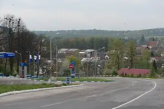 Widok na miasto przy wjeździe od strony Lwowa