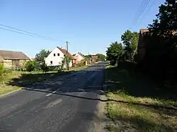 Droga w miejscowości Biecz