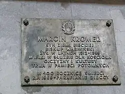 Upamiętnienie Kromera