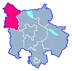 Położenie na mapie powiatu