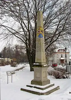 Słup dystansowy poczty polsko-saskiej