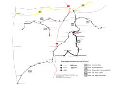 Mapa przebiegu linii kolejowej