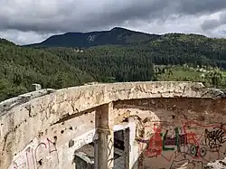 Trebević widziany z obserwatorium (2020)