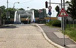 Most graniczny przed przejściem granicznym (maj 2011)