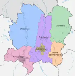 Plan powiatu bolesławieckiego