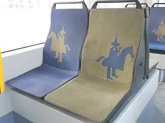 Siedzenia z motywem Lajkonika