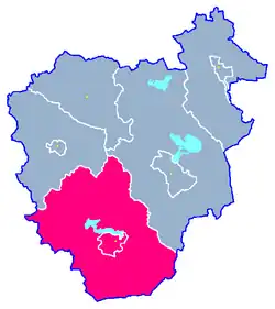 Położenie na mapie powiatu