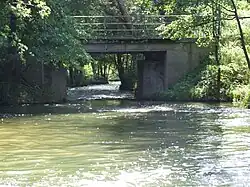 Wda na Górskim Moście za śluzą