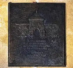 Tablica upamiętniająca Bramę Na Gródku