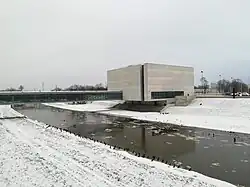 Brama Poznania zimą