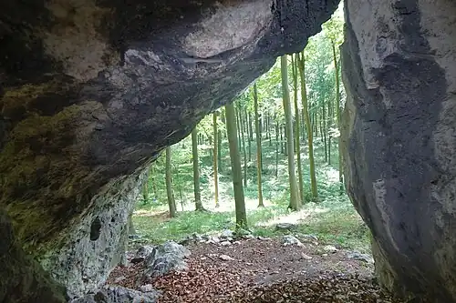 Widok z otworu głównego