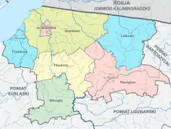 Plan powiatu braniewskiego