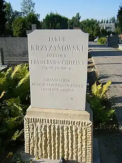 Symboliczny nagrobek Jakuba Krzyżanowskiego