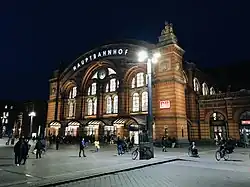 Fasada dworca w bremie