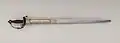 Pałasz z rękojeścią rapierową XVII w.