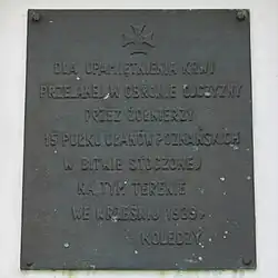 Tablica pamiątkowa w Brochowie (Bitwa nad Bzurą)