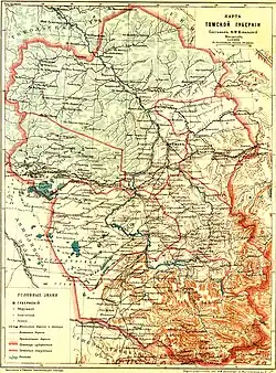 Plan guberni tomskiej