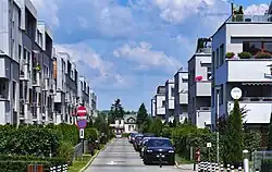 Zabudowa mieszkalna przy ulicy Chełmońskiego