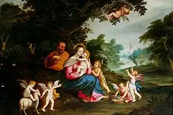 Jan Brueghel st., Odpoczynek w czasie ucieczki do Egiptu, (1578 do 1625)