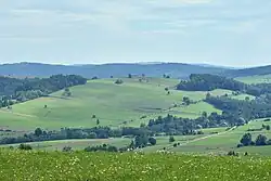 Widok grodziska od strony północnej