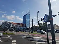 Błękitek widoczny z Ronda Grzegórzeckiego