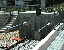 Kozioł betonowy ze zderzakami