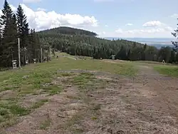 Widok na szczyt Bukoviny od zachodniej strony