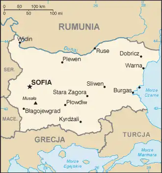 Mapa opisywanego kraju