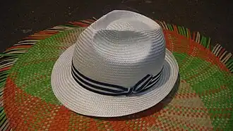 Kapelusz z włókien wachlarzowca