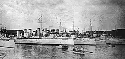 Niszczyciele Blestiaszczij, Biezupriecznyj, Brawyj i Biedowyj w Kronsztadzie w 1904 roku