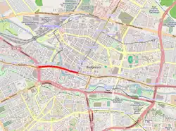 Plan przebiegu ulicy