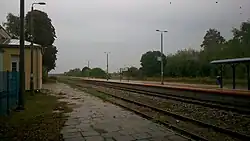 Widok od strony torów