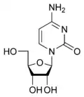 Chemical structure of cytidine