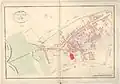 hist. mapa katastralna, Poissy, Francja 1821