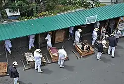 Górna stacja Carros de cesto na wzgórzu w dzielnicy Monte.