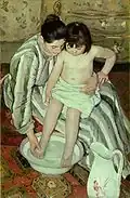 Mary Cassatt, Dziecko w kąpieli (1893)