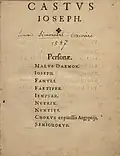Castvs Ioseph 1587
