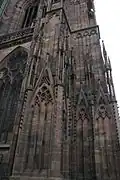 Fragment katedry w Strasburgu