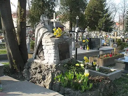 Figura modlącego się Chrystusa na nagrobku Jana Zbroi