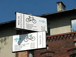 Szlak rowerowy przy stacji