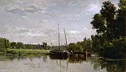 Charles-François Daubigny – Łodzie na Oise (1865)