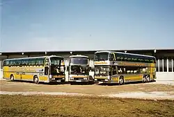 Cityliner I generacji dla przewoźnika Hörmann-Reisen (po lewej)