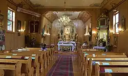 Chróścin wnętrze kościoła 2019