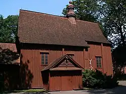 Południowo-wschodnia część kościoła