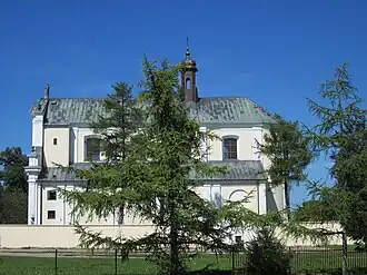 Elewacja boczna kościoła Trójcy Przenajświętszej