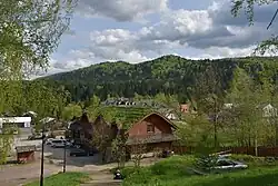 Cisna, widok ze wzgórza Betlejemka