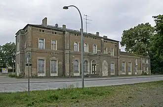 Stacja kolejowa w Gusow