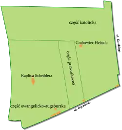 Mapa cmentarza