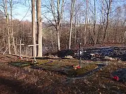 Fragment cmentarza w 2015 r.