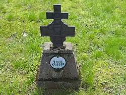 Nagrobek z rosyjskim krzyżem Ludwiga